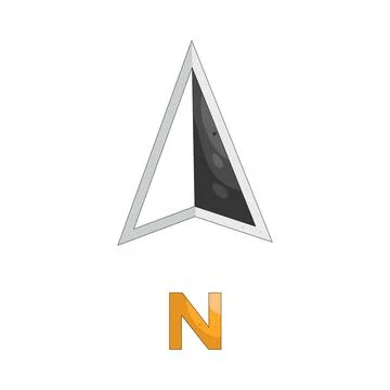 Illustration of North Illustrazione stock