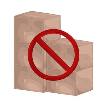 Illustration of Not Stack 스톡 일러스트