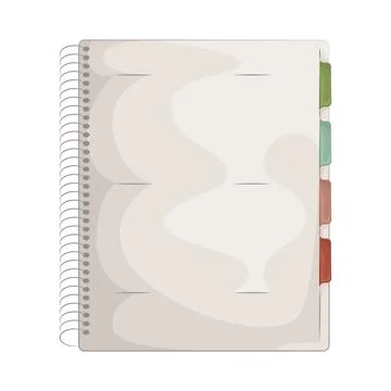 Illustration of notebook Illustrazione stock