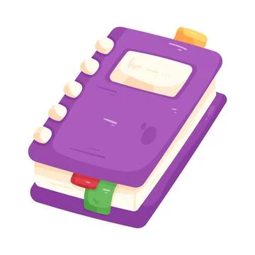 Illustration of notebook Illustrazione stock