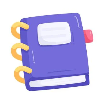 Illustration of notebook 스톡 일러스트