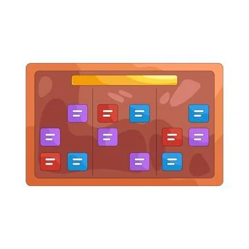Illustration of notice board Stock Illustration