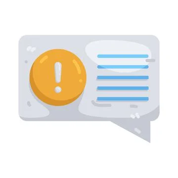 Illustration of Notification alert Stock Illustration