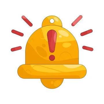 Illustration of Notification alert Ilustração Stock