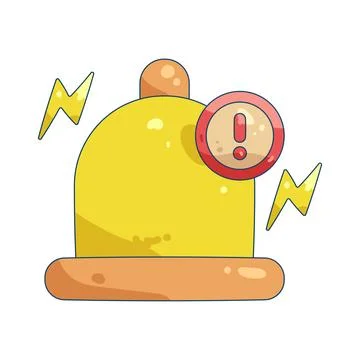 Illustration of notification bell alert Stock Illustration