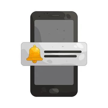 Illustration of notification Stock Illustration