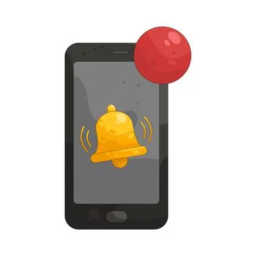 Illustration of notification Stock Illustration