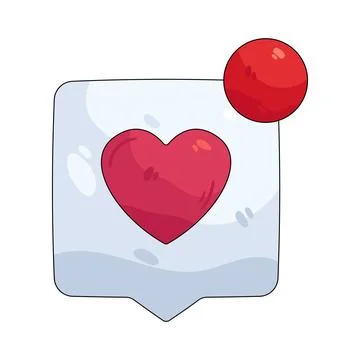 Illustration of like notification Stock Illustration