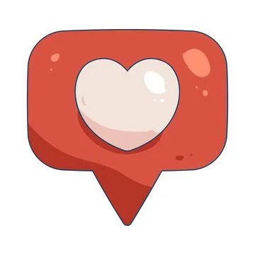 Illustration of like notification Stock Illustration