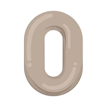Illustration of Number 0 Stock Illustration