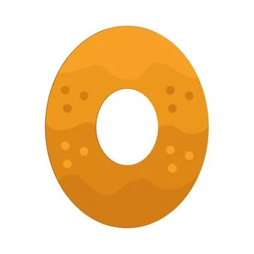 Illustration of Number 0 Stock Illustration
