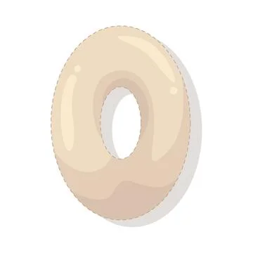Illustration of Number 0 Illustrazione stock