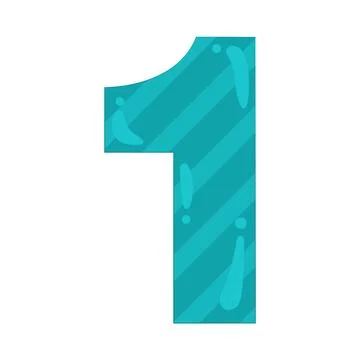 Illustration of Number 1 Illustrazione stock