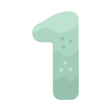 Illustration of Number 1 Stock Illustration