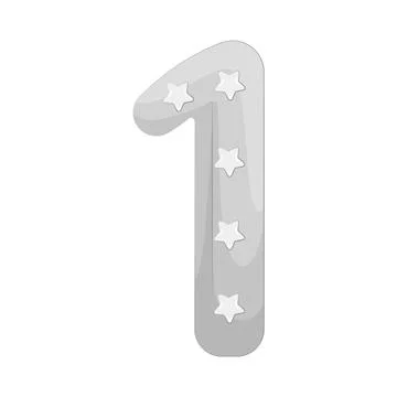 Illustration of Number 1 Illustrazione stock