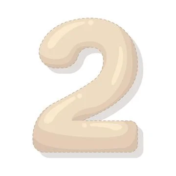 Illustration of Number 2 Stock Illustration