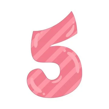 Illustration of Number 5 Stock Illustration