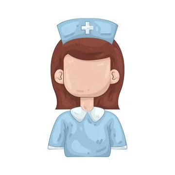 Illustration of nurse 库存插图