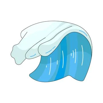 Illustration of ocean wave Stock Illustration