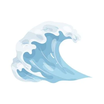Illustration of ocean wave Stock Illustration