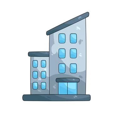 Illustration of office building Ilustração Stock