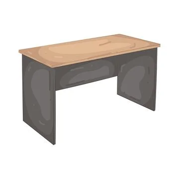 Illustration of  office desk Stock Illustration