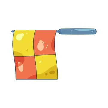 Illustration of offside flag Stock Illustration