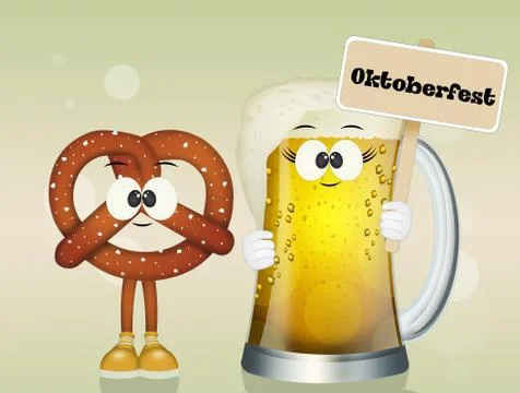 Illustration of Oktoberfest Stock Illustration