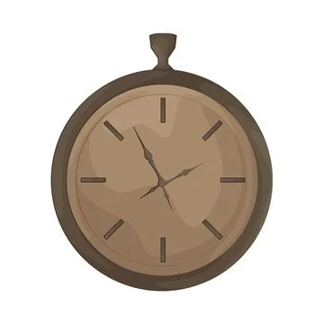 Illustration of old clock Stock Illustration