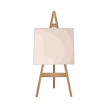 Illustration of old easel Stock Illustration