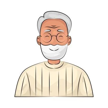 Illustration of old man Stock Illustration