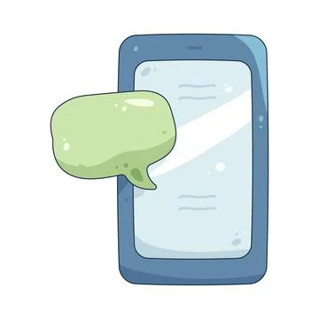 Illustration of online chat Stock Illustration