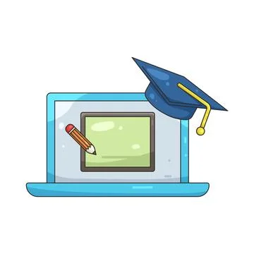 Illustration of online class Stock Illustration