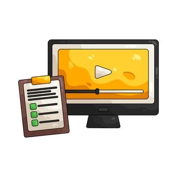 Illustration of online tutorial イラスト素材