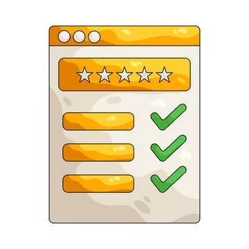 Illustration of Online web ranking Stock Illustration