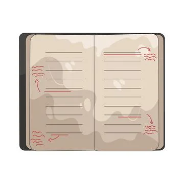 Illustration of open book Stock Illustration