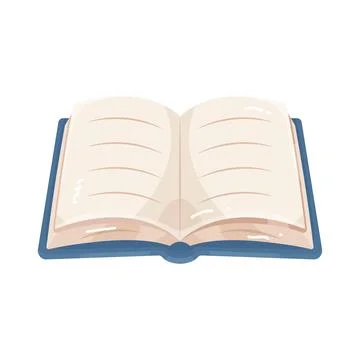 Illustration of open book Ilustração Stock