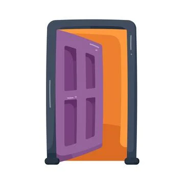 Illustration of open door Stock Illustration