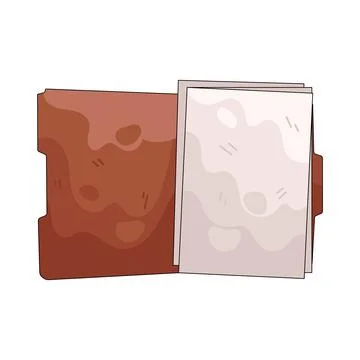Illustration of open folder Stock Illustration