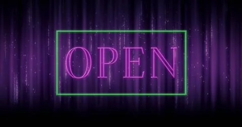 Illustration of open text in rectangle box against glowing abstract pattern, 스톡 일러스트