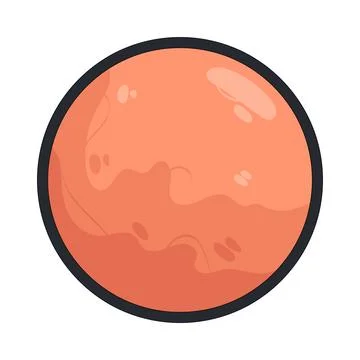 Illustration of orange circle Stock Illustration