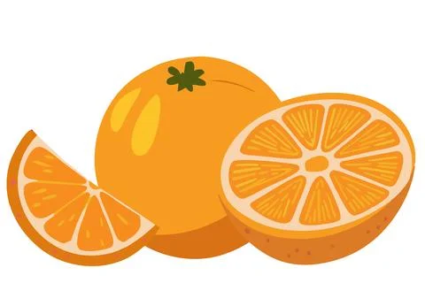 Illustration of orange fruit Stock Illustration