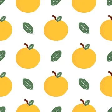 Illustration orange seamless pattern Illustrazione stock