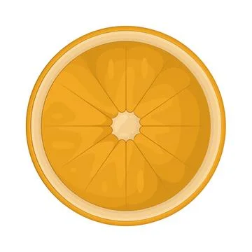 Illustration of orange slice Stock Illustration