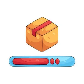 Illustration of Order processing Stock Illustration