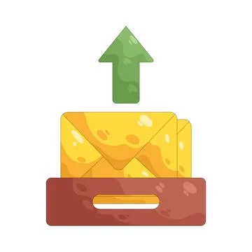 Illustration of Outbox 스톡 일러스트