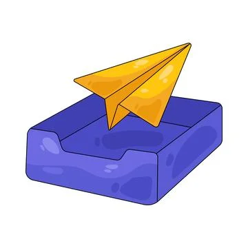Illustration of outbox 스톡 일러스트
