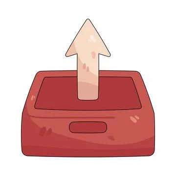 Illustration of outbox 스톡 일러스트