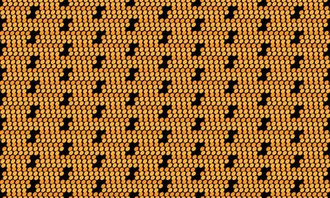 Illustration of an oval polka dot pattern 스톡 일러스트