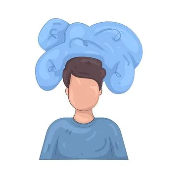 Illustration of Overthinking Stock Illustration